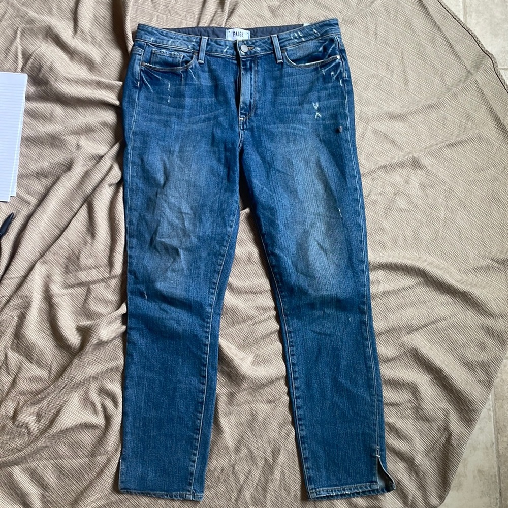 Distressed Paige jeans. Size 31